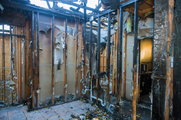 Professional Emergency Fire Damage Restoration technician working in Haddonfield, NJ